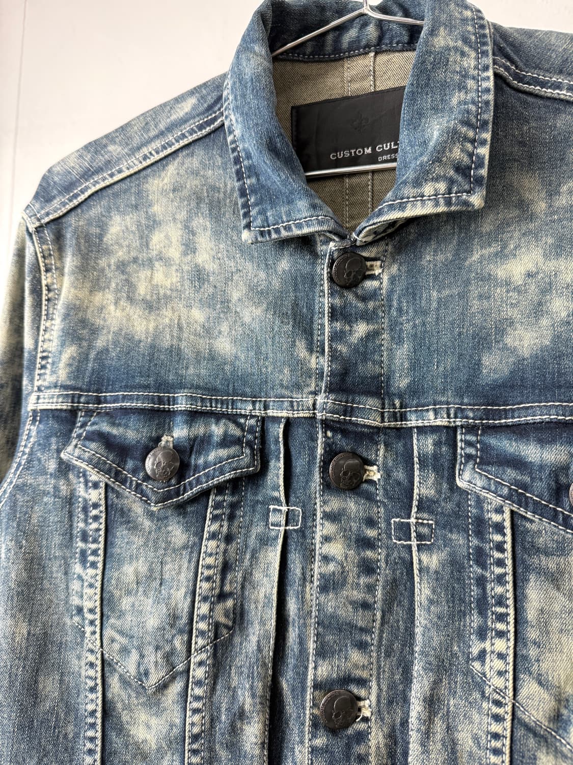 Custom Culture 데님 워싱 자켓 상품이미지3