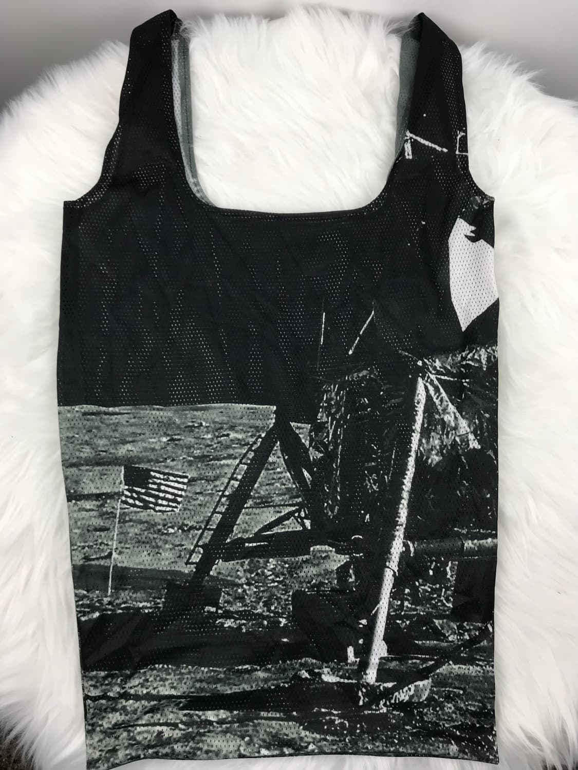 빈티지 하이에나 프린팅 매쉬 그물 에코백 숄더백 y2k 메쉬백 토트백가방 상품이미지3