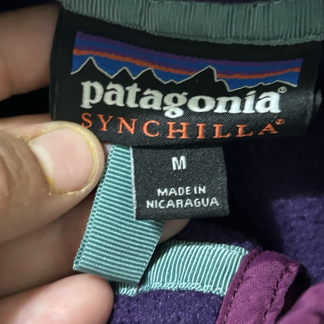 16FW 파타고니아 신칠라 스냅T 퍼플/그레이 상품이미지4