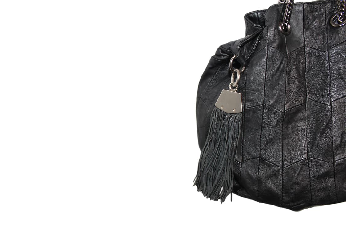 2000s JAPAN Skull Lamb Leather Chain Bag 상품이미지7