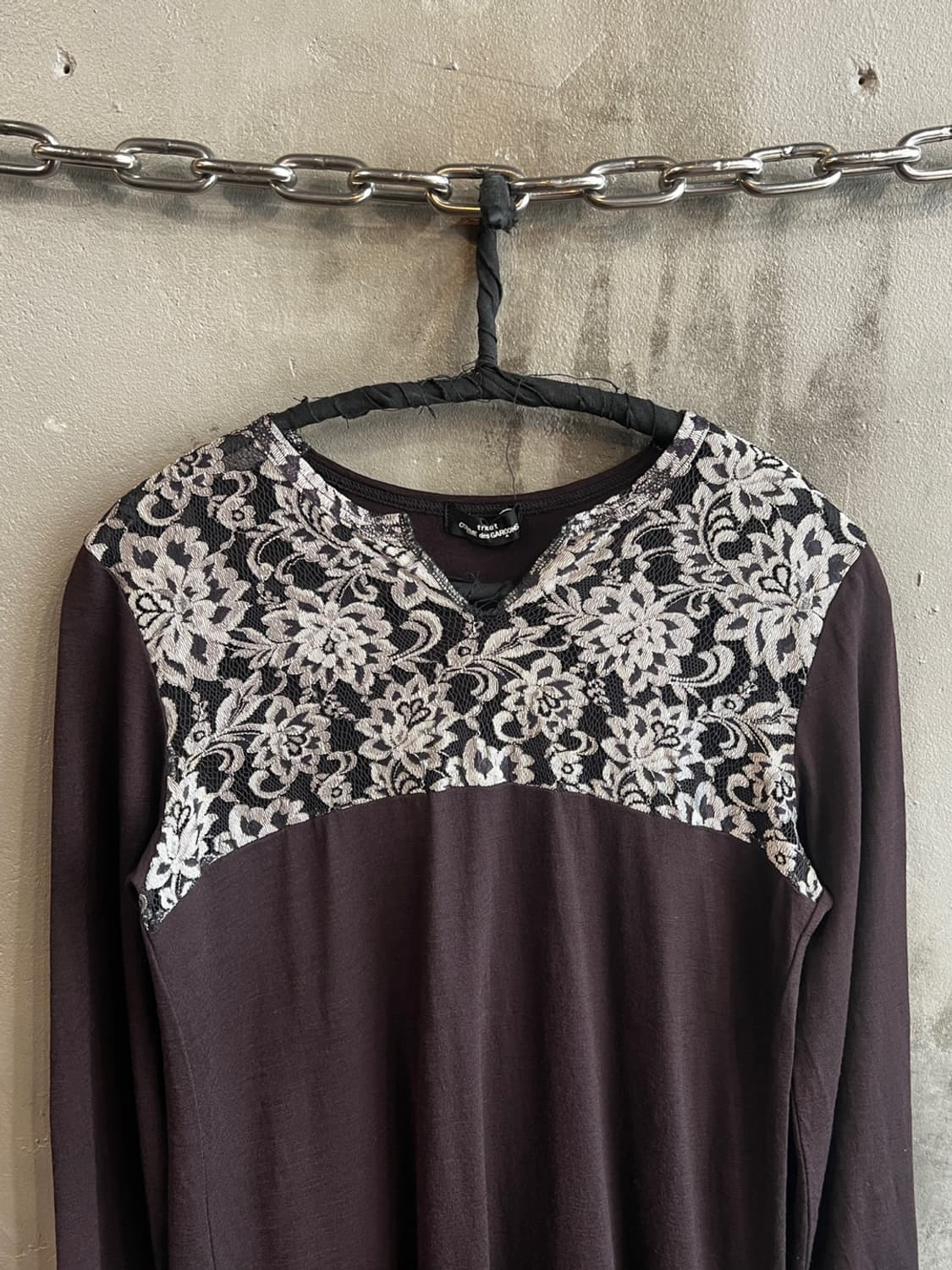 95aw 꼼데가르송 플로럴 레이스 롱슬리브 탑 상품이미지3