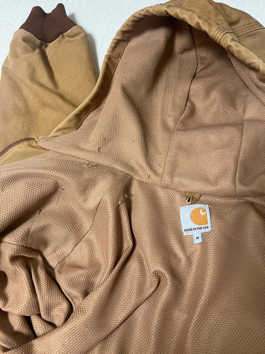 칼하트 J131 BRN 덕 액티브 자켓 후드 집업 상품이미지5