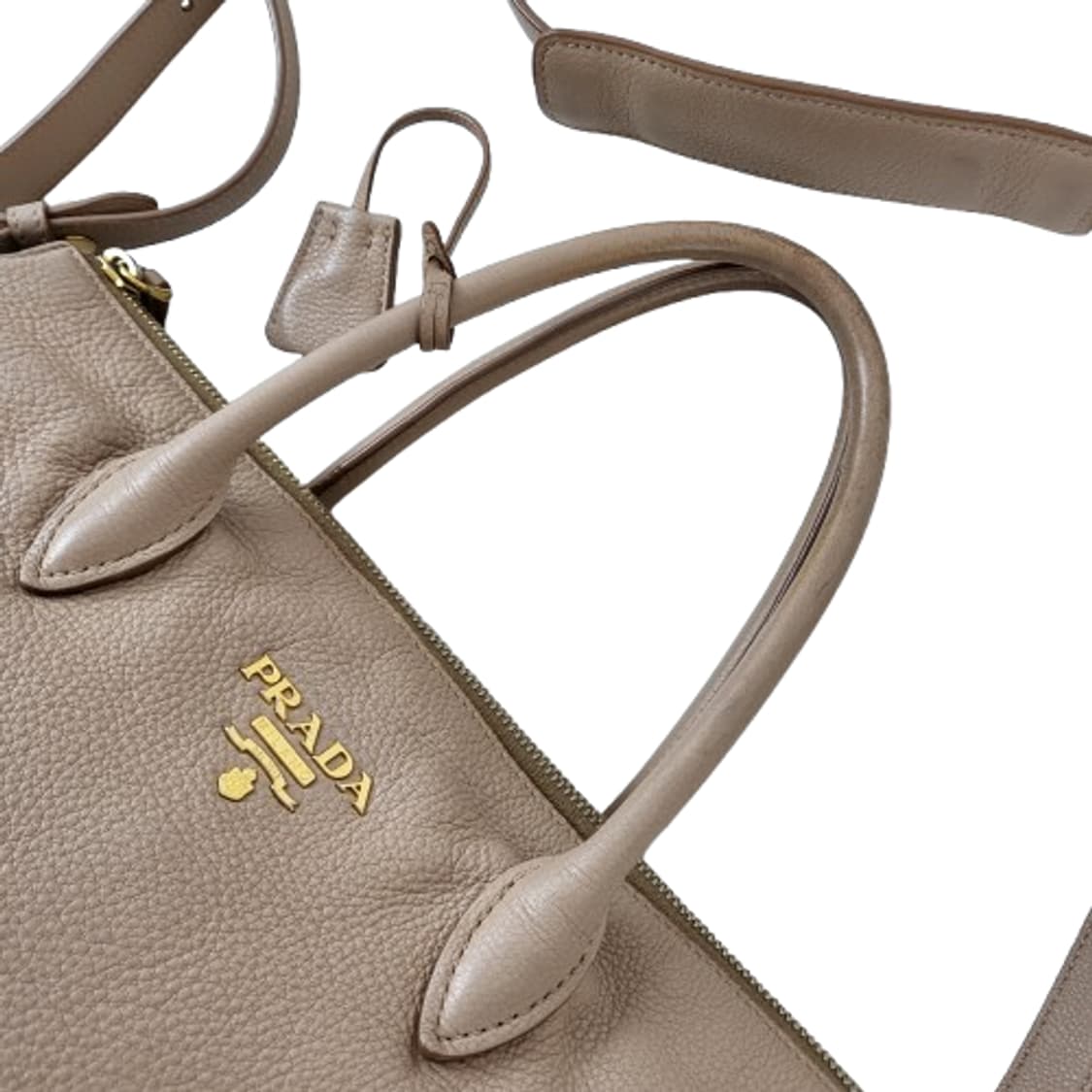 정품 프라다 비텔로 다이노 베이지 2-WAY 백 상품이미지8