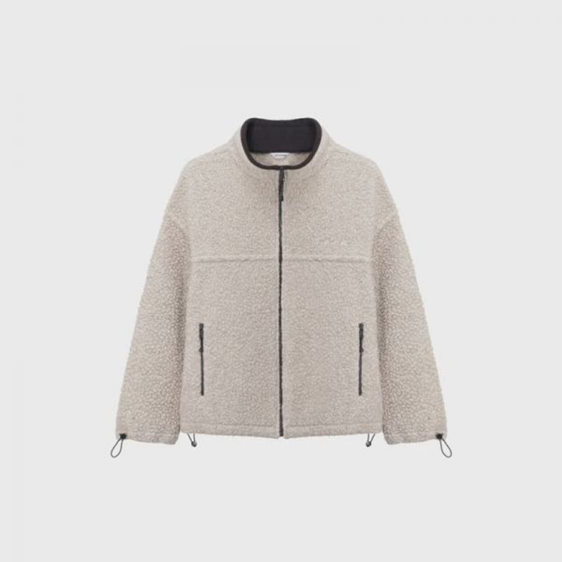 모노하 컬리 플리스 자켓 베이지 상품이미지1