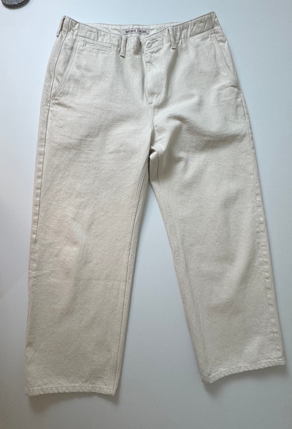 Wardrobe standard 워드로브 스탠다드 셀비치데님오피서팬츠 상품이미지3