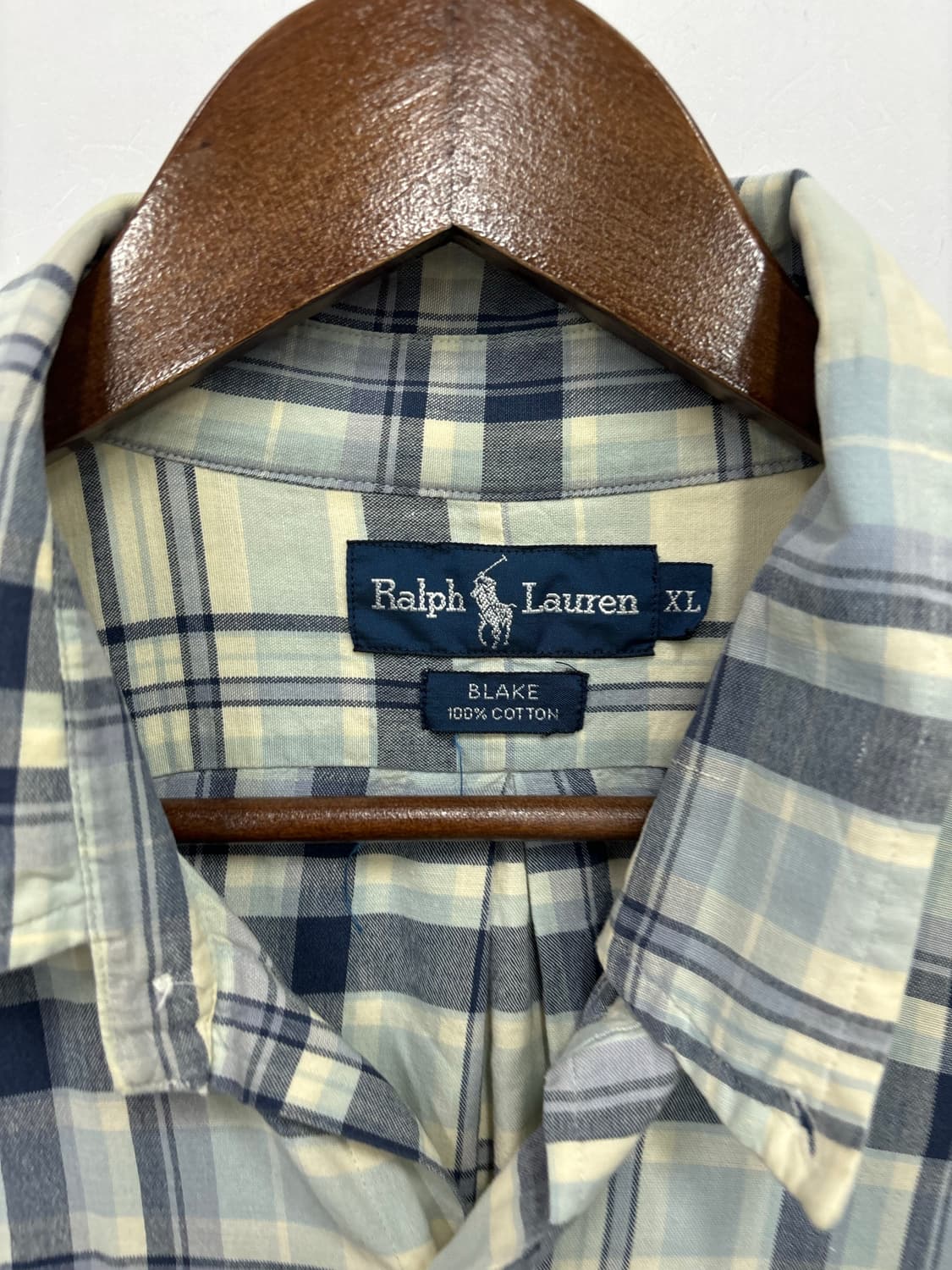폴로 랄프로렌 네이비 체크 셔츠 상품이미지2