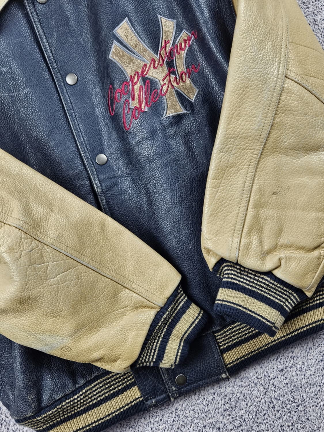 스타터 뉴욕양키스 쿠퍼스타운컬렉션 배색 가죽 자켓 ( L )/ 10210 상품이미지10