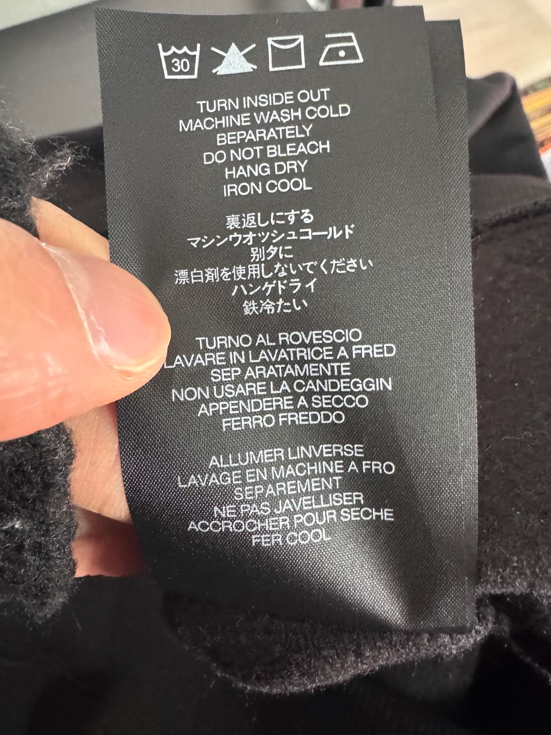 피어오브갓 에센셜 오버핏 기모 후드티 XL~ 블랙 상품이미지7