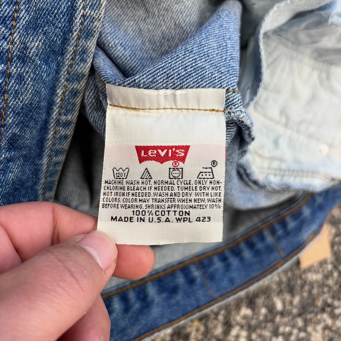 90s 리바이스 501 데님 made in USA (34) 상품이미지7