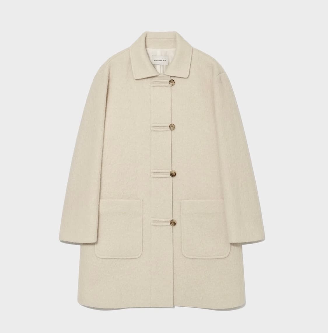 킨더살몬 알파카 하프 코트 상품이미지5