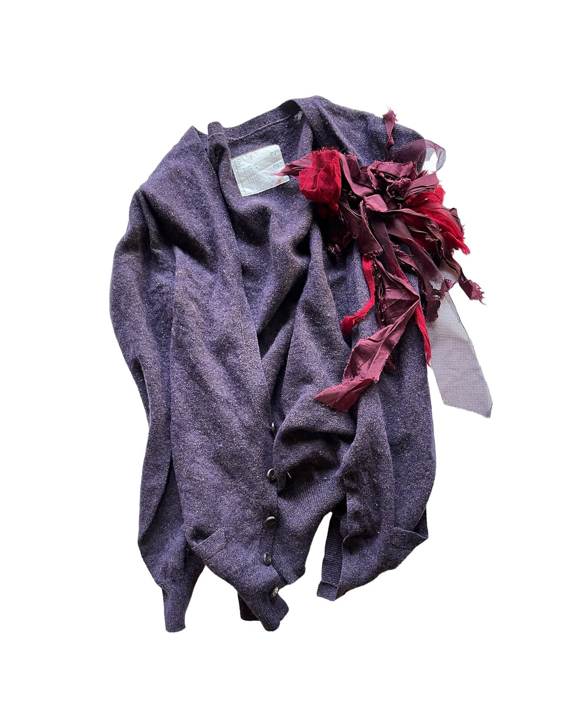 SACAI layered draped fabric detail cardi 상품이미지3