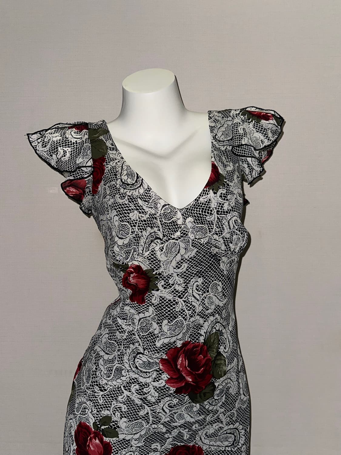 빈티지 고스 로즈 롱 원피스  상품이미지3