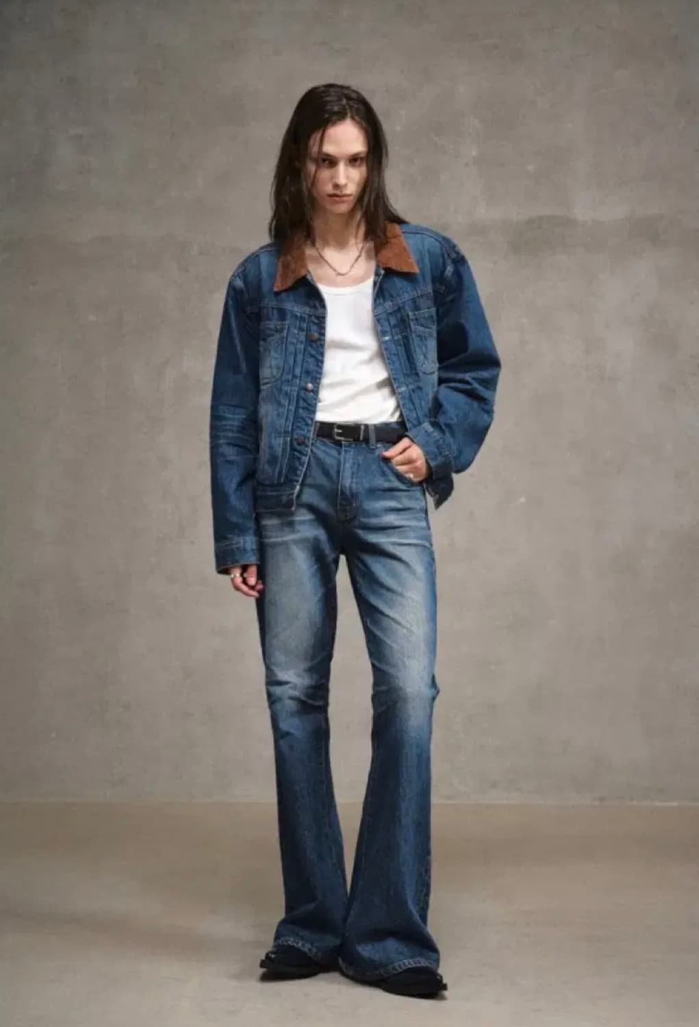 엘무드 / 잔느 플레어 데님 블루 / 48 상품이미지2