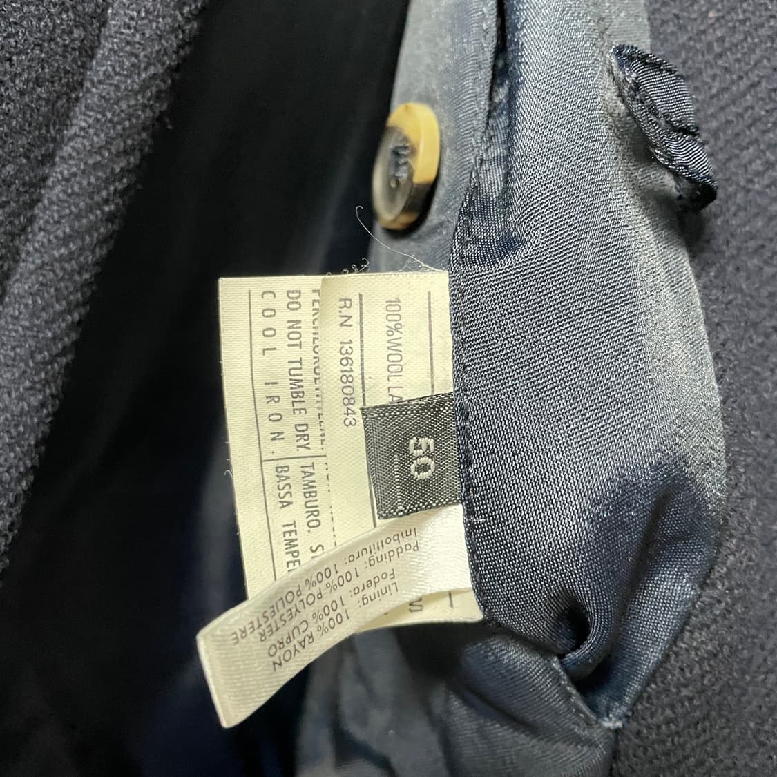 페레가모 네이비 코트 50 상품이미지6