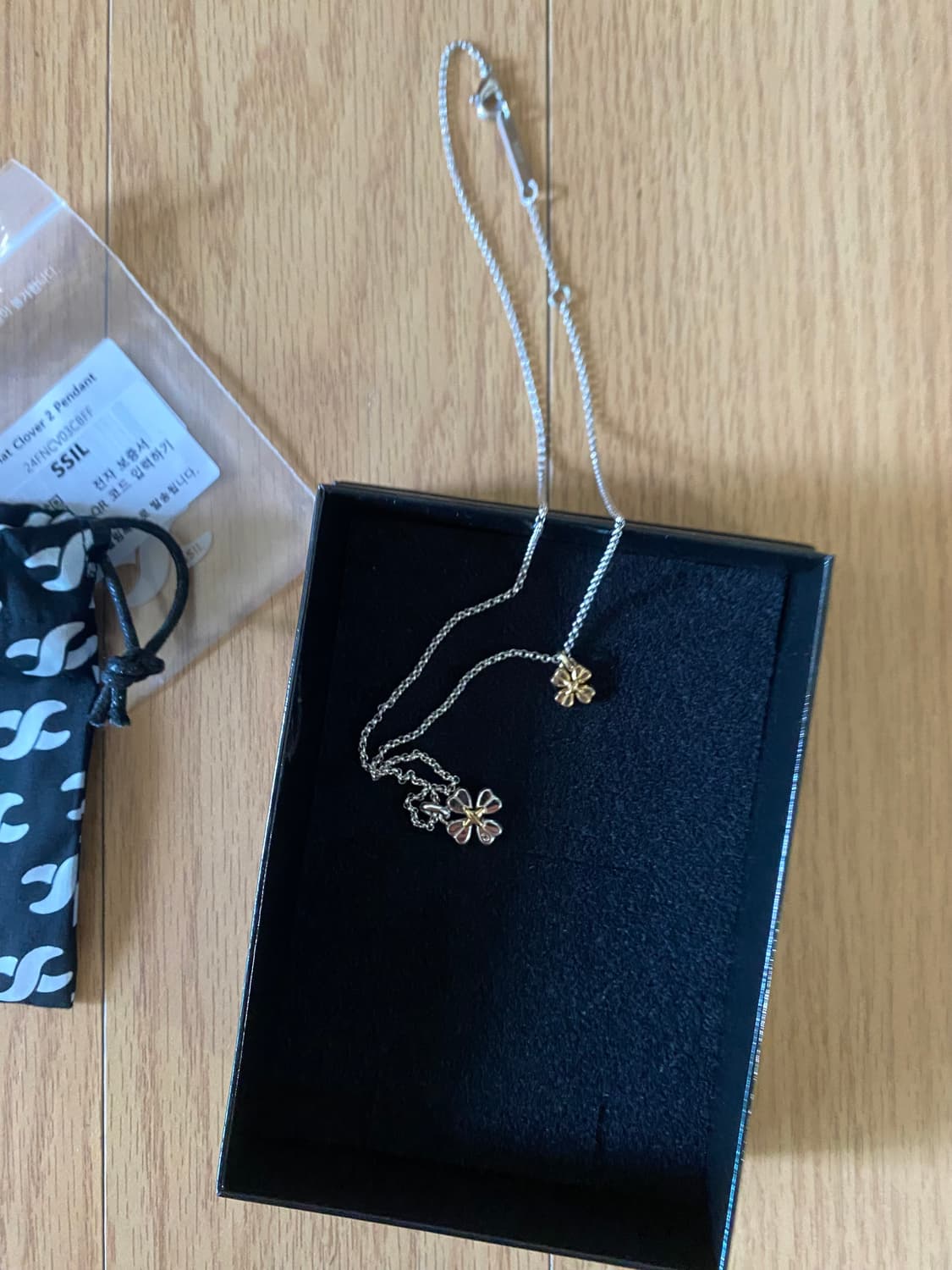에스실 flat clover 2 pendant 목걸이 팔아요 상품이미지7