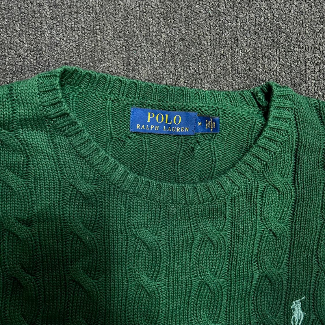 폴로 여성용 신형 꽈배기 그린 니트 M 상품이미지5