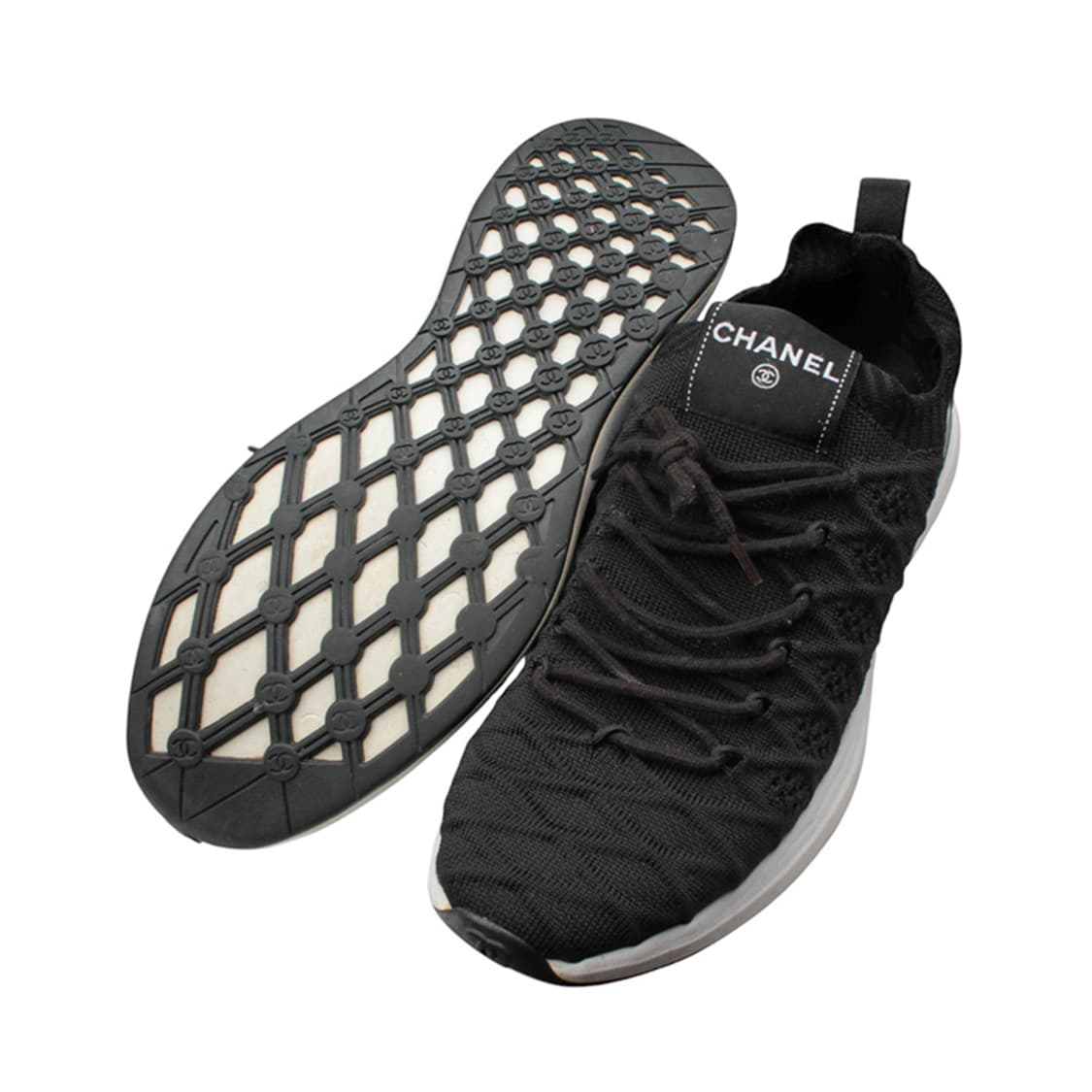 샤넬 블랙 니트 남성 스니커즈 39 상품이미지4