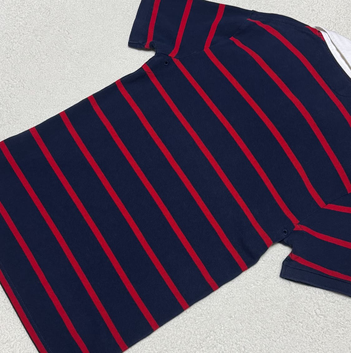폴로 랄프로렌 빅포니 스트라이프 치프키프 디자인 네이비 레드 반팔 상품이미지7