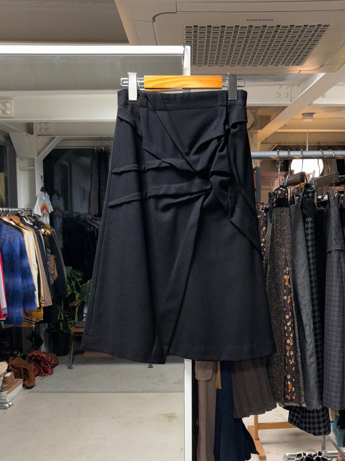 아츠로 타야마 변형 울 스커트 상품이미지1