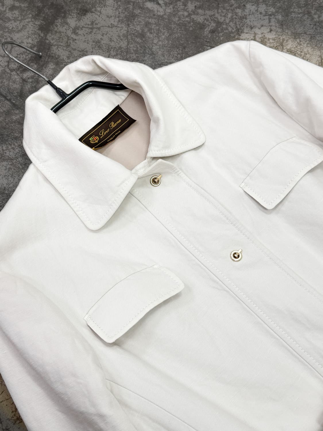 로로피아나 코튼 벨티드 사파리 자켓 상품이미지3