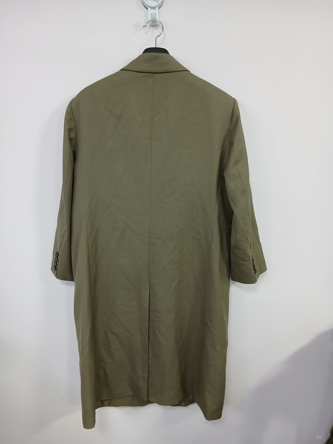 노이어 카키색 남성용 롱 코트 상품이미지3