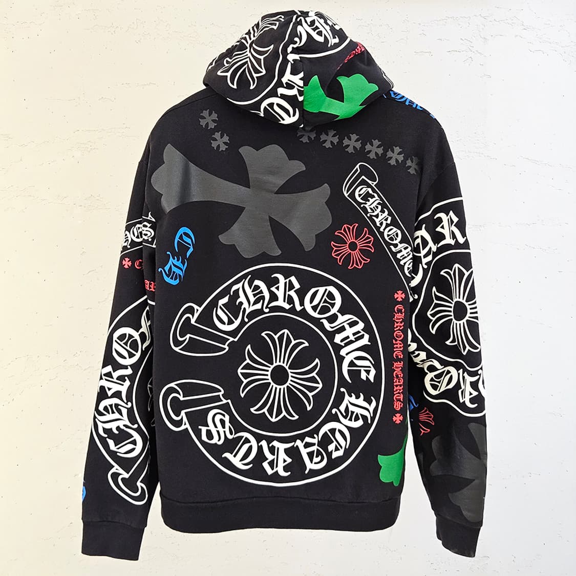 [L] 크롬하츠 스텐실 후드티 B1213C123 상품이미지4