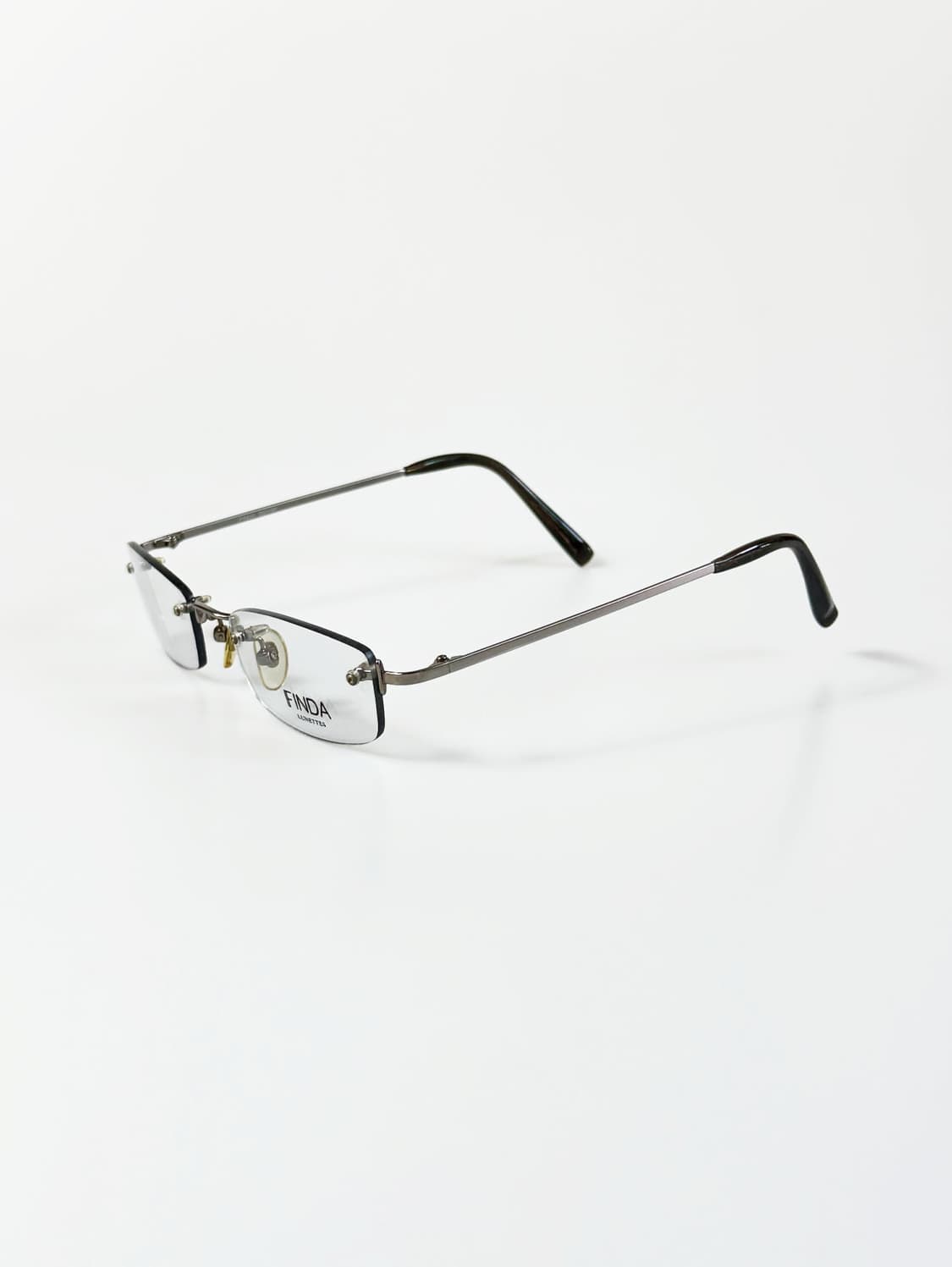 FINDA 무테 스퀘어 메탈 프레임 빈티지 안경 상품이미지3