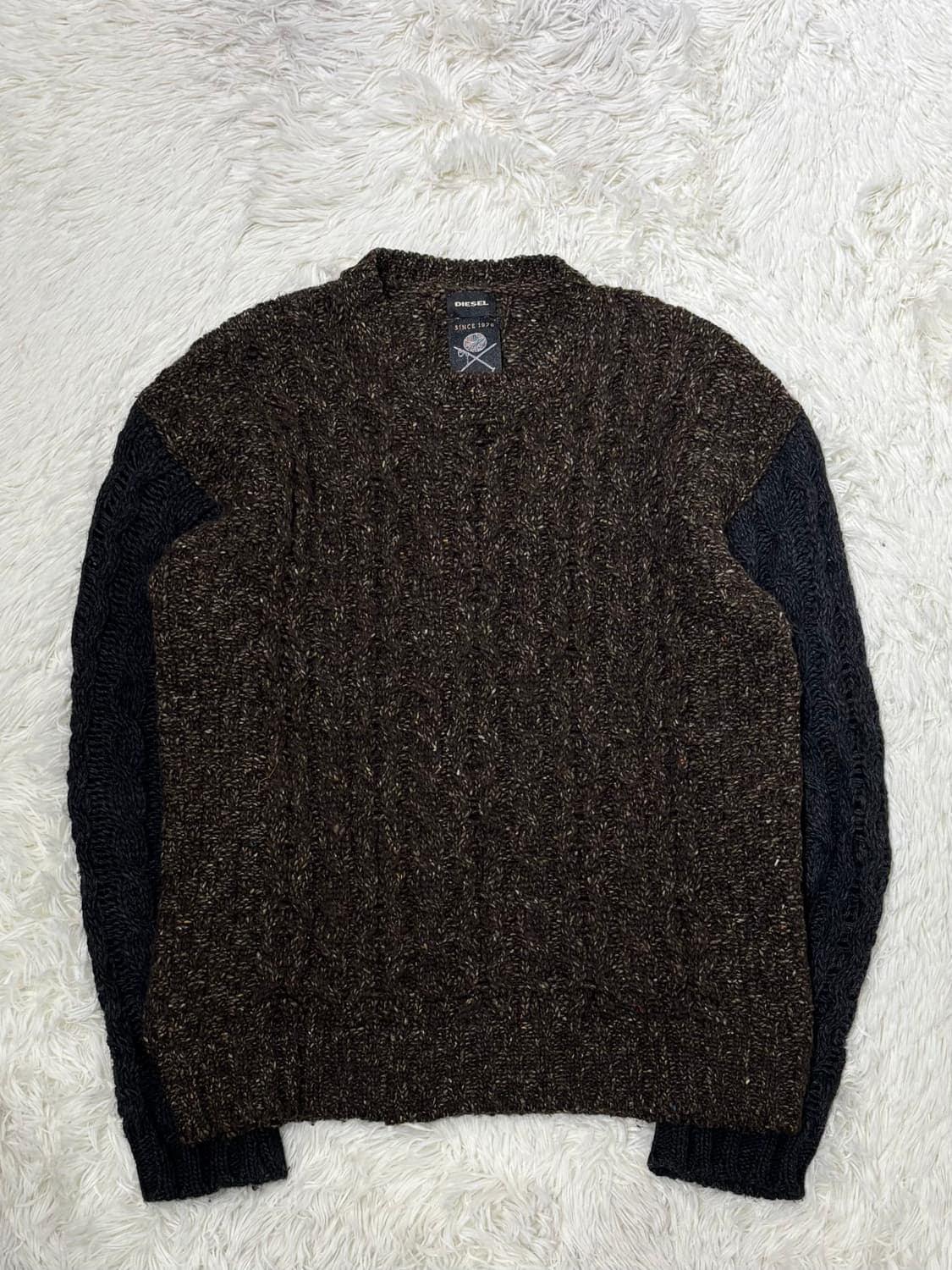 디젤 배색 니트 상품이미지3