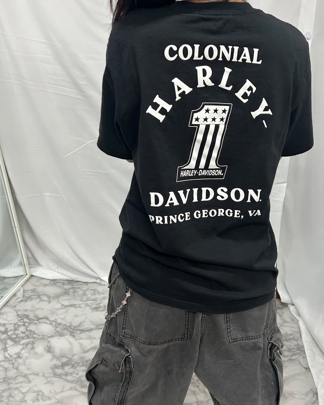[HARLEY DAVIDSON] 할리데이비슨 넘버원 로고 반팔 상품이미지1