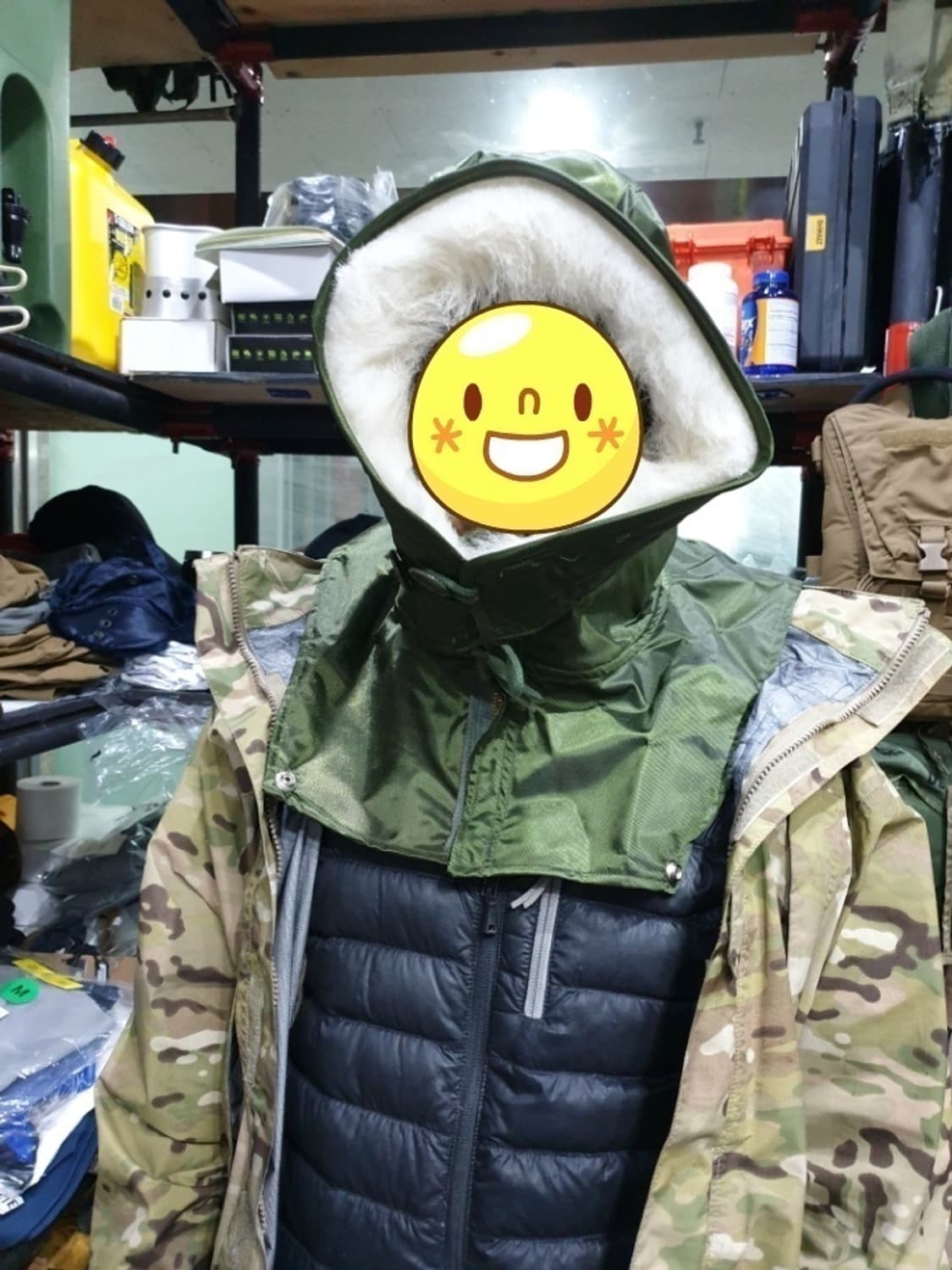 미 빈티지 방한 후드
 상품이미지2