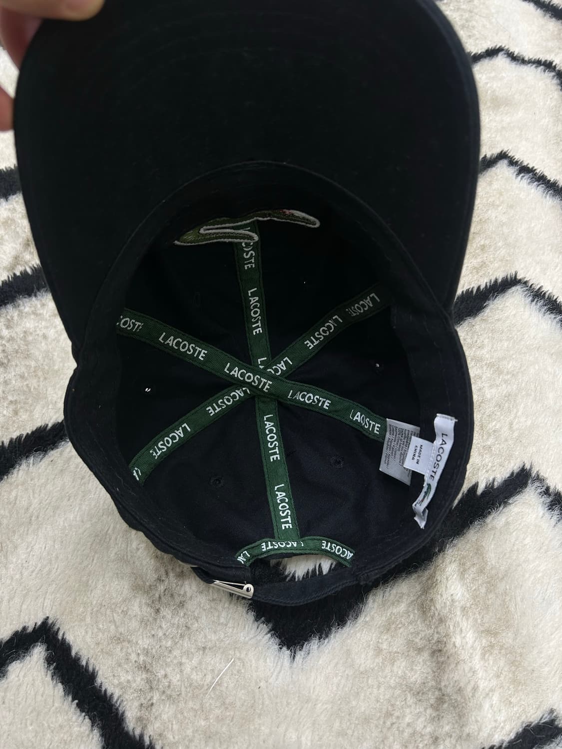 라코스테 빅 크록 볼캡/블랙 상품이미지4