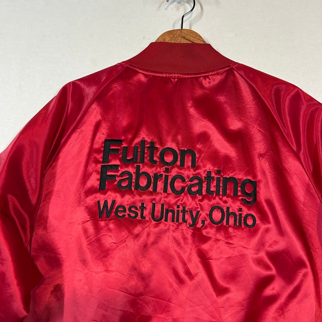 XL) USA 빈티지 Satins 오하이오 커스텀 사틴 자켓 상품이미지7