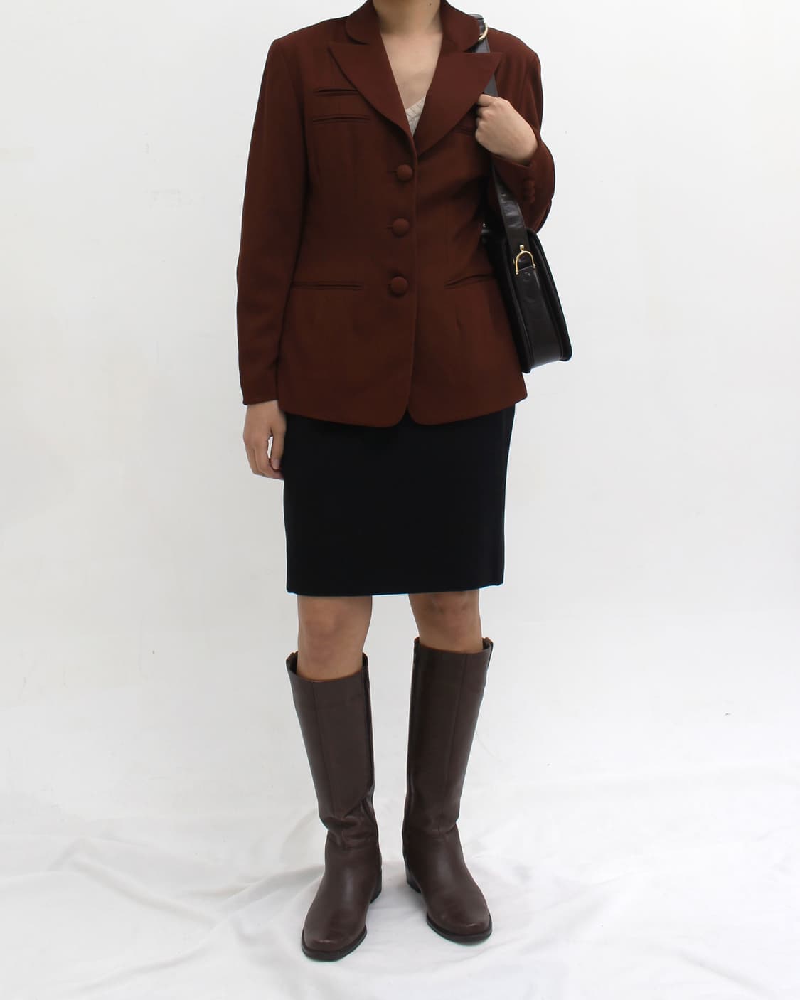 디케이앤와이 DKNY 울 브라운 클래식 싱글 자켓 상품이미지10