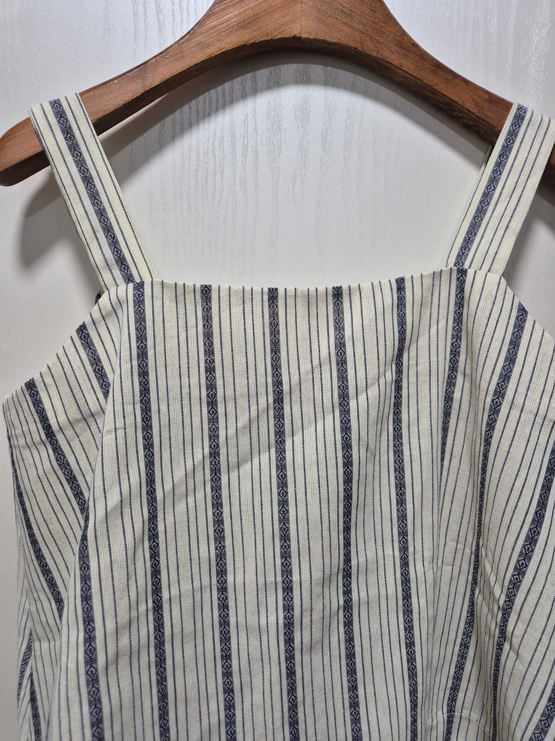 (세일)(새상품)스트라이프 끈나시 스커트 투피스 세트 상품이미지4