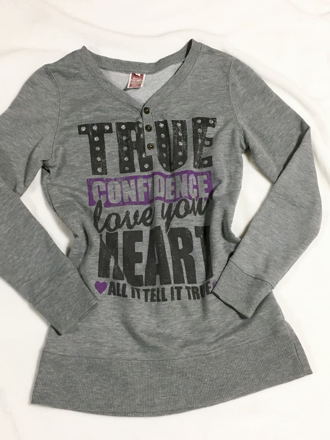 그레이 레터링 롱슬리브 y2k 펑크 상품이미지1