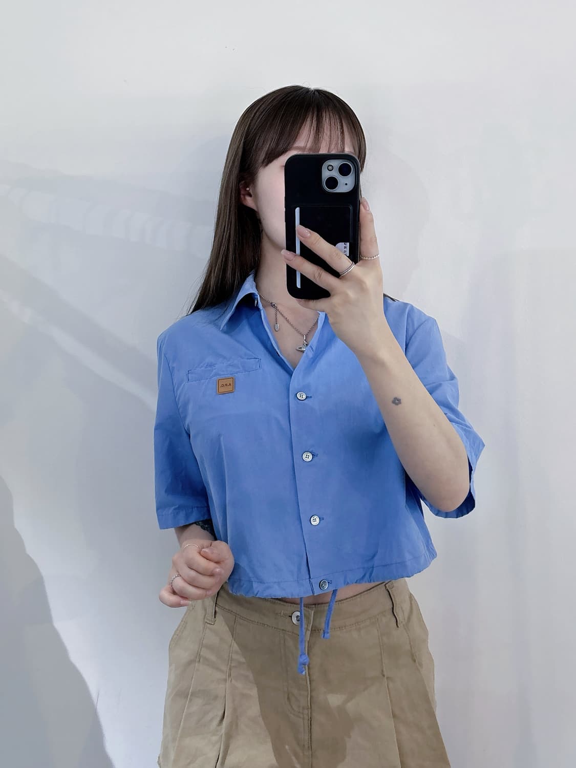아페쎄 크롭 셔츠 상품이미지2