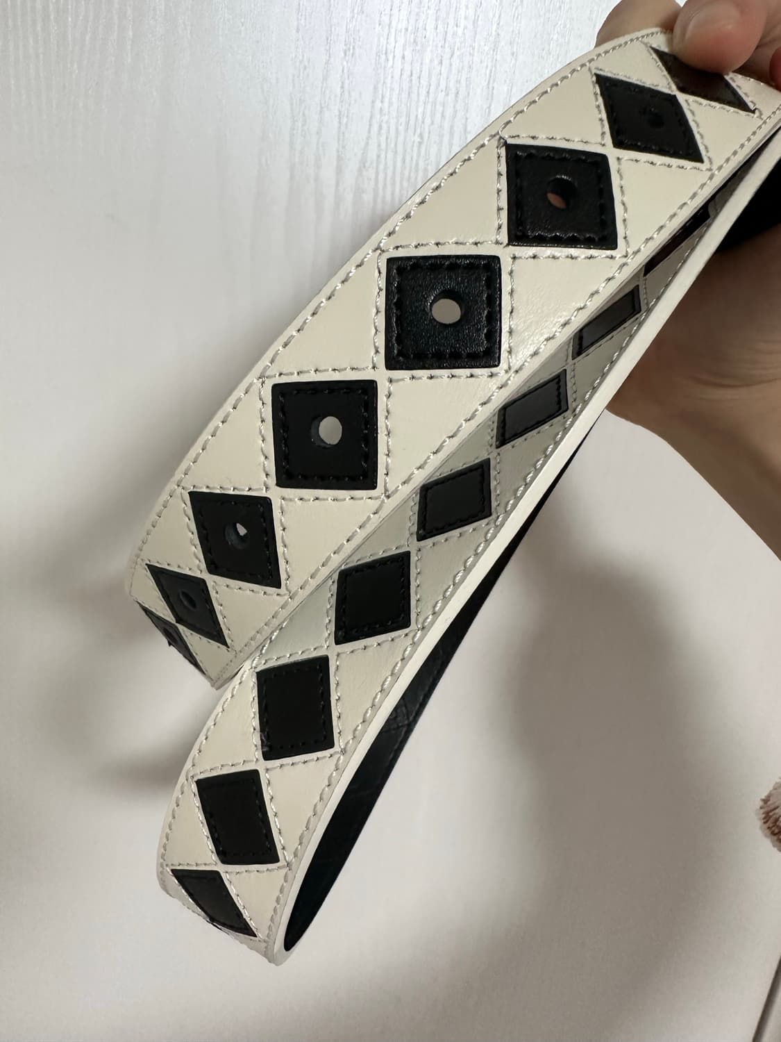 (L/XL) 스투시 아가일 스티치 벨트 상품이미지4