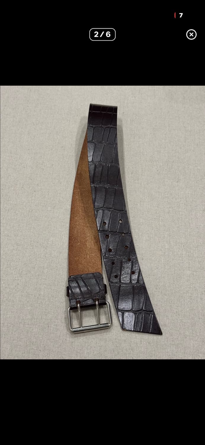 꼼데가르송 브라운 레더 벨트 상품이미지2