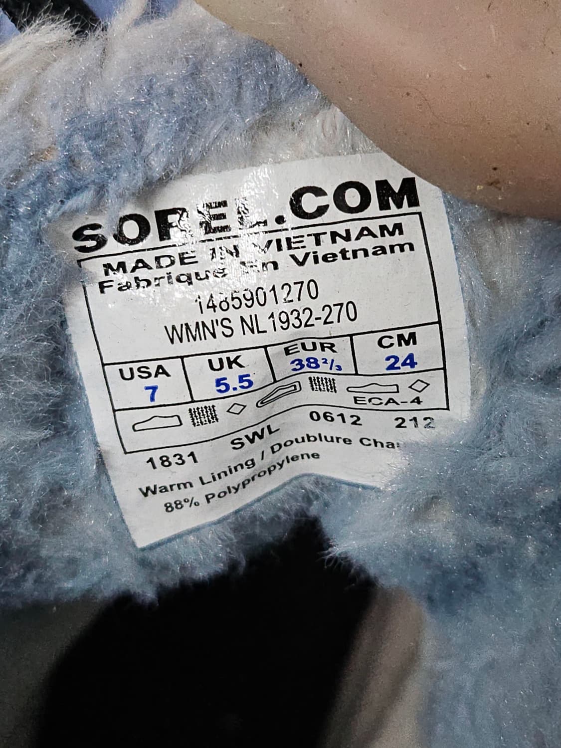 소렐 방한 부츠 털부츠 퍼플 브라운 240 상품이미지5