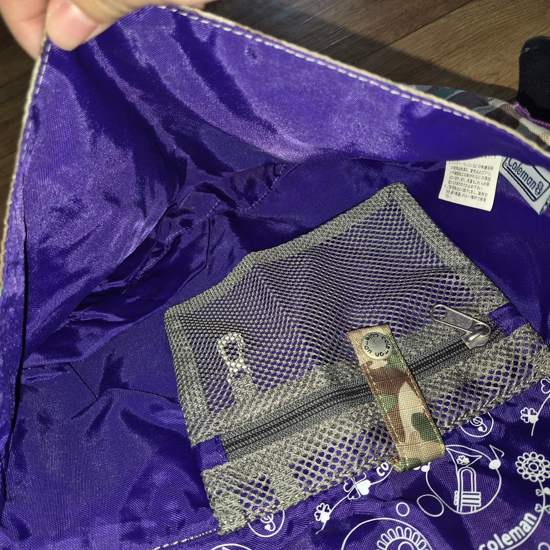 💜대대장급💜coleman콜맨 카모패턴 크로스백/희귀 빈티지/메신저백 상품이미지6