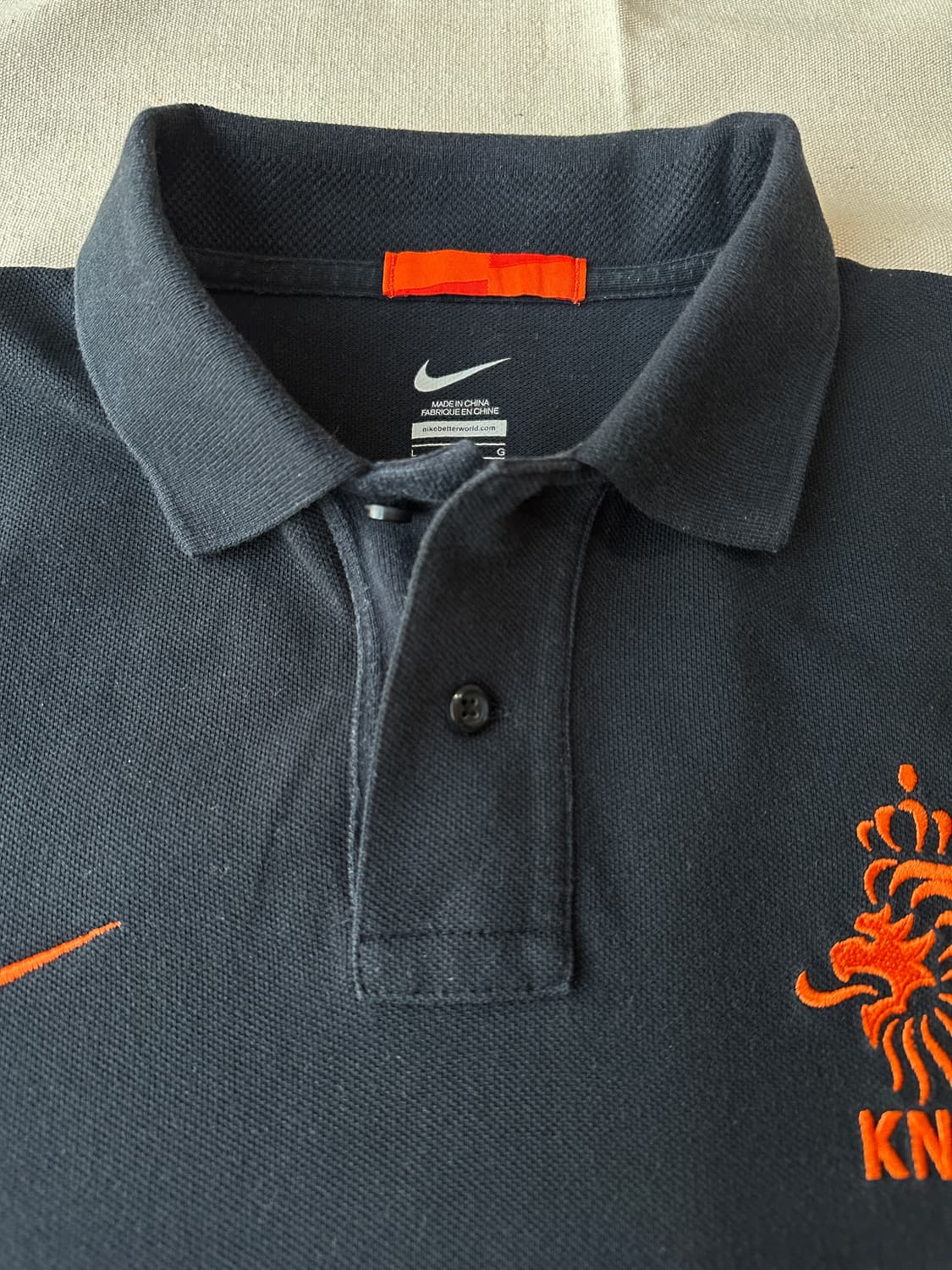 나이키 네덜란드 축구 국가대표 KNVB 카라 반팔티 L 상품이미지2