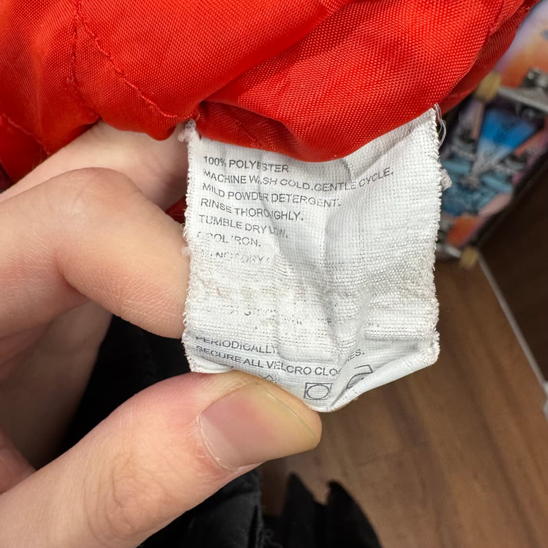 00s C&L 모터레이싱 라이더자켓 전후면 패치 디테일 레드 아이보리 상품이미지6