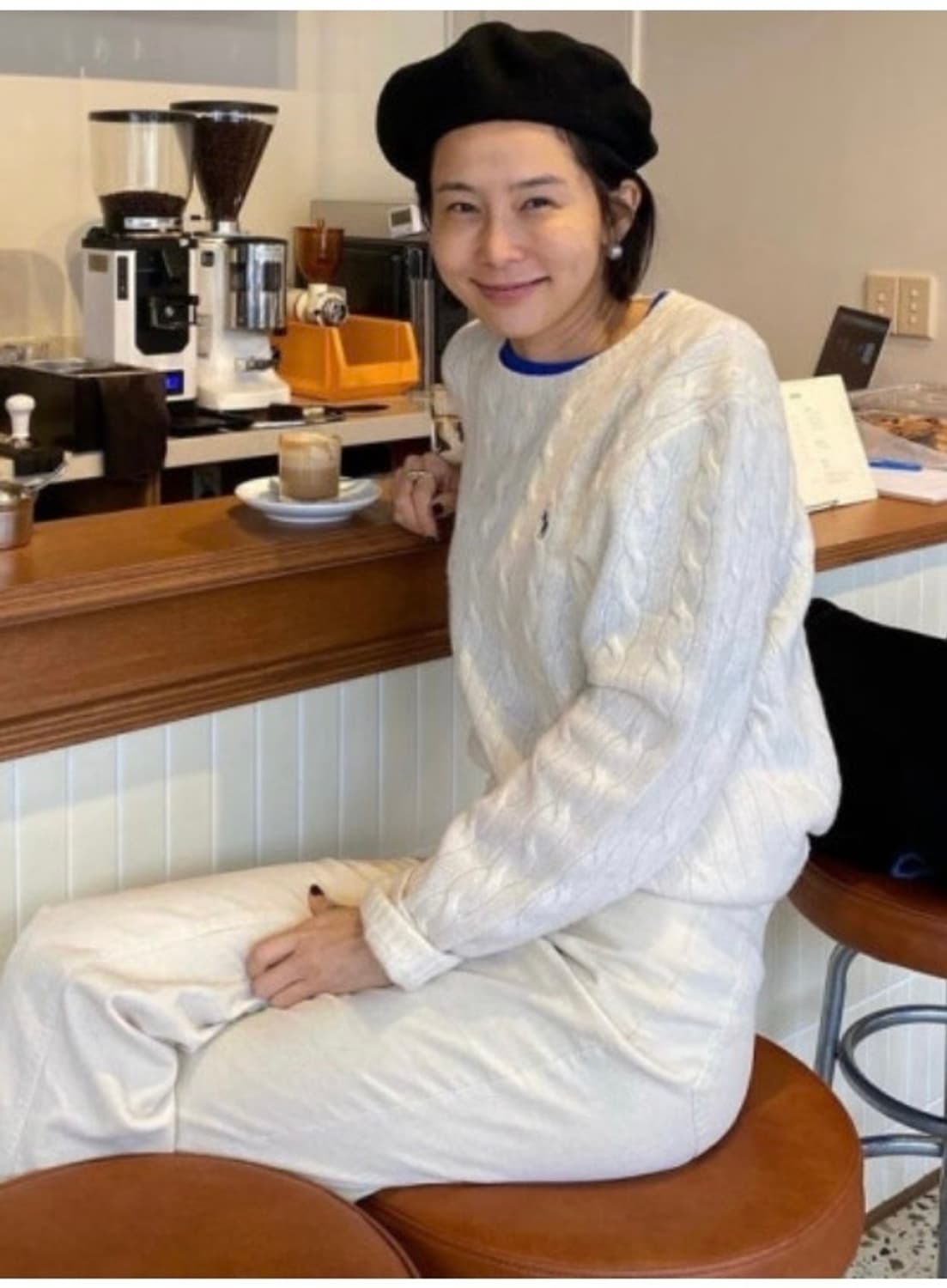 폴로 울 캐시미어 니트 M 상품이미지3