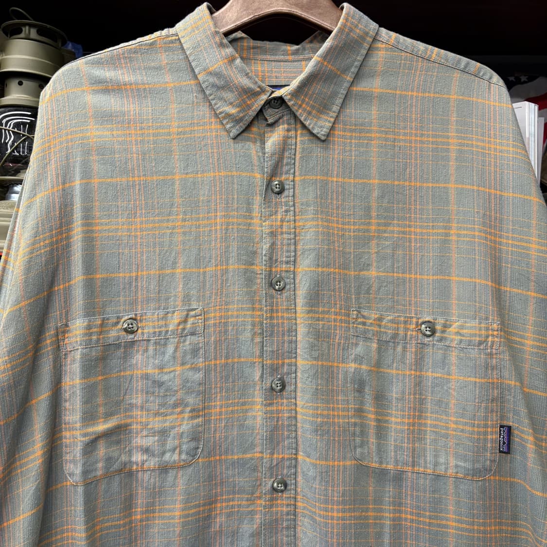 00s 파타고니아 오가닉코튼 멀티플래드 체크 워크셔츠 N196 상품이미지3