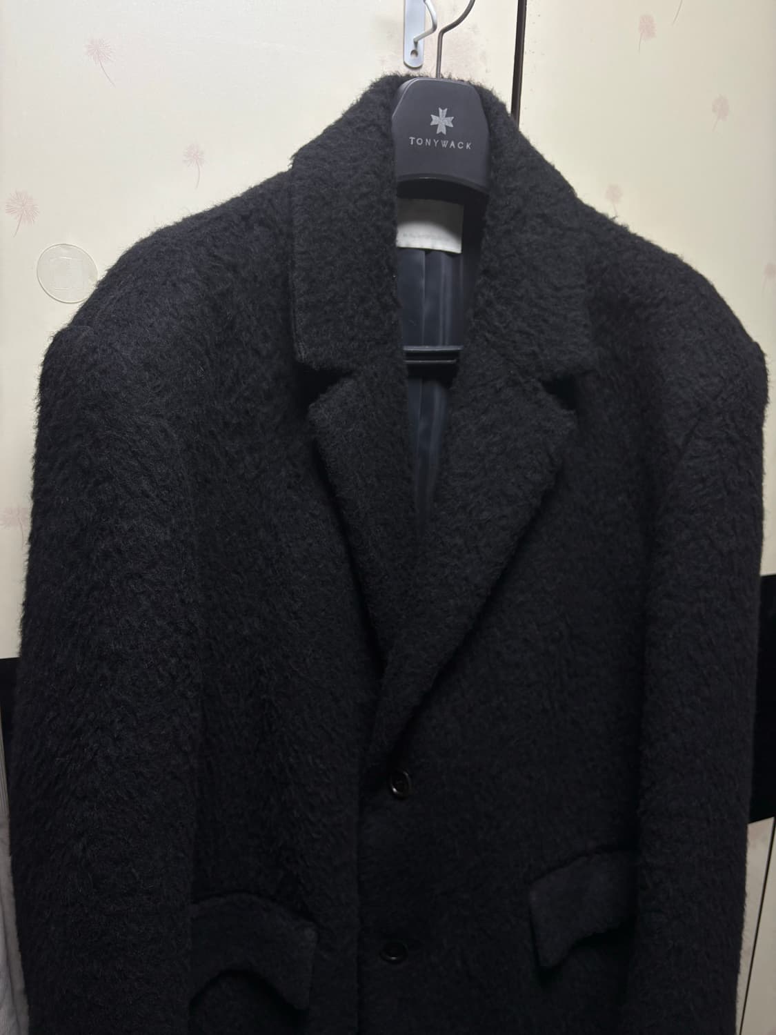 [L] 아모멘토 헤어리 롱 코트 블랙 상품이미지6