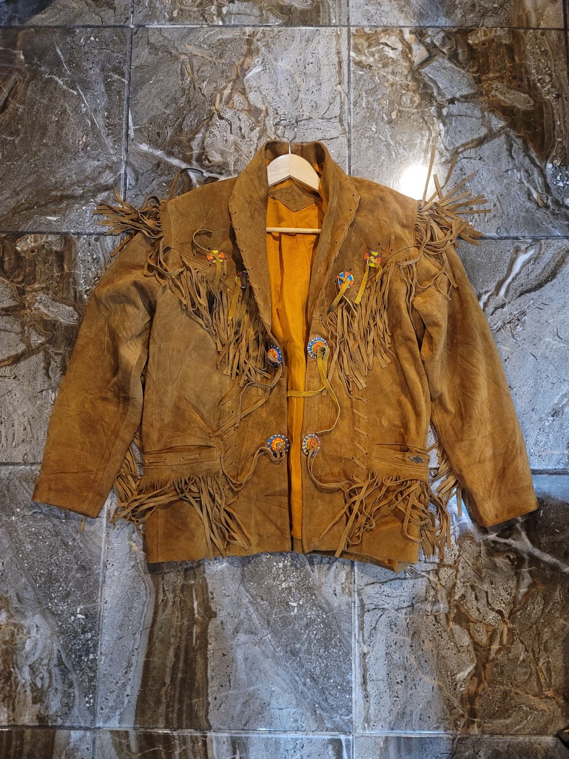 USA 스웨이드 웨스턴 프린지 자켓 상품이미지1