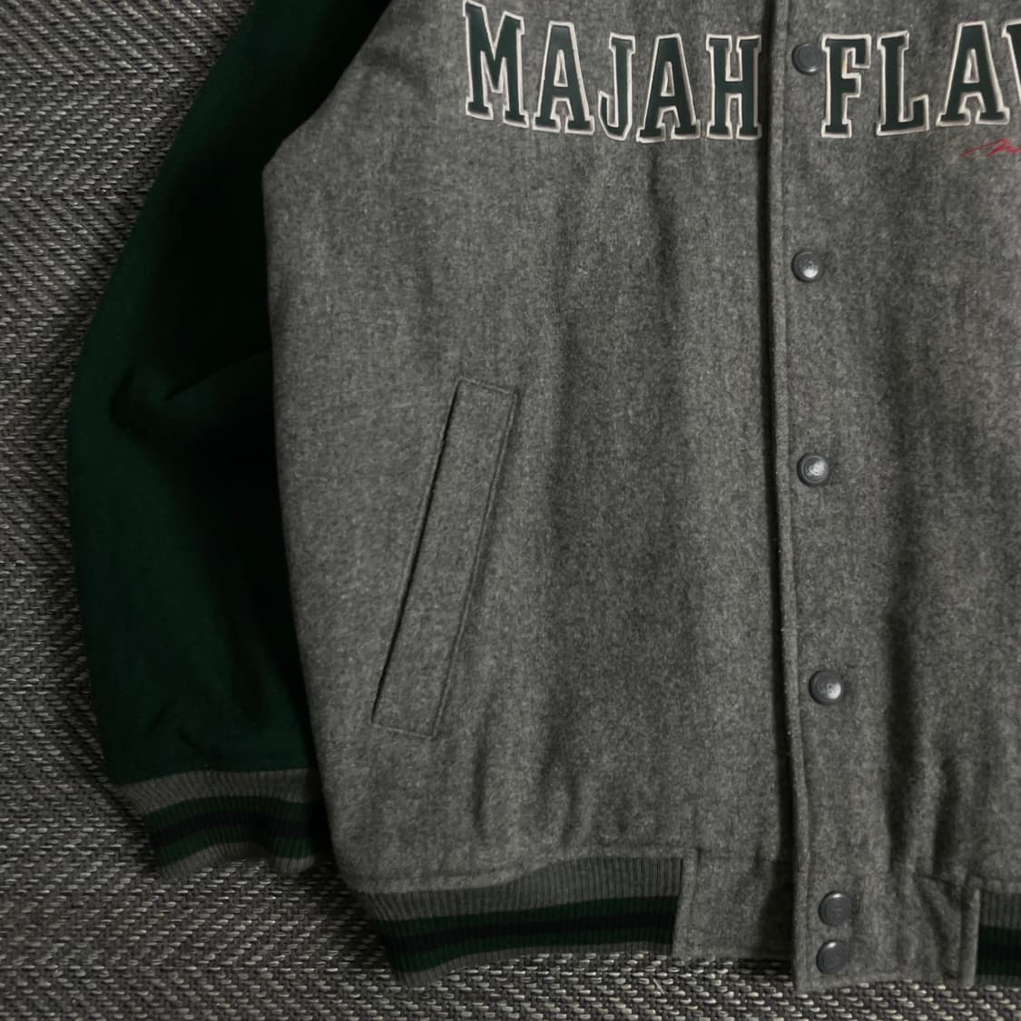 00s 마자플라바 y2k 빅로고 바시티 자켓o 2945 상품이미지3