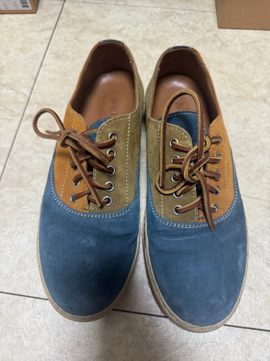 유케텐 스웨이드 슈즈 7.5사이즈 상품이미지1