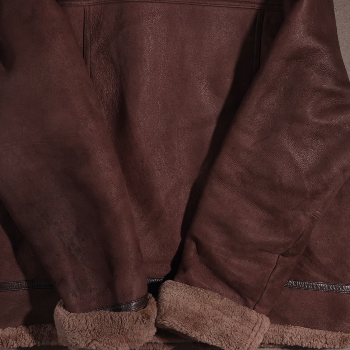 90s 빈티지 양가죽 레더 무스탕 자켓 상품이미지7