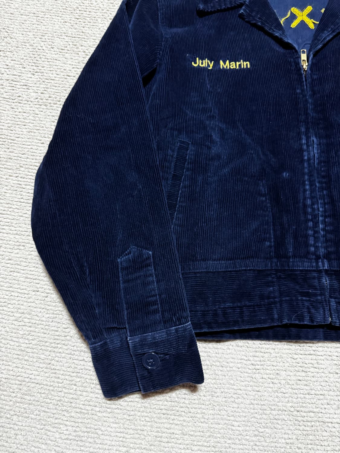 Y2K FFA 네이비 코듀로이 자켓 s, 55사이즈 상품이미지3